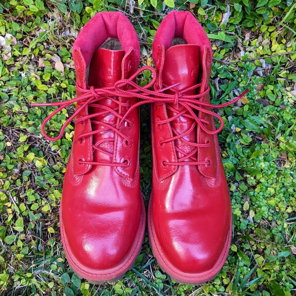 Red Timberlands, Waterproof